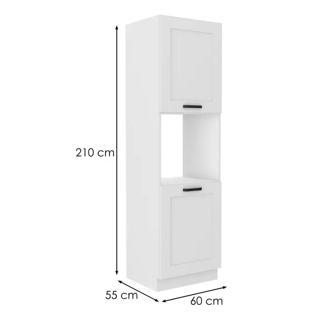 Kuchynská skrinka LUNA biela mat/biela 60dp-210 2f,2