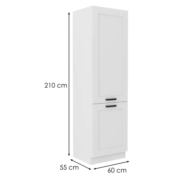 Kuchynská skrinka LUNA biela mat/biela 60lo-210 2f,2