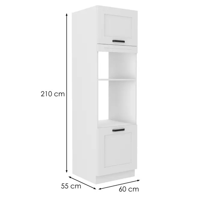 Kuchynská skrinka LUNA biela mat/biela 60dmp-210 2f,2
