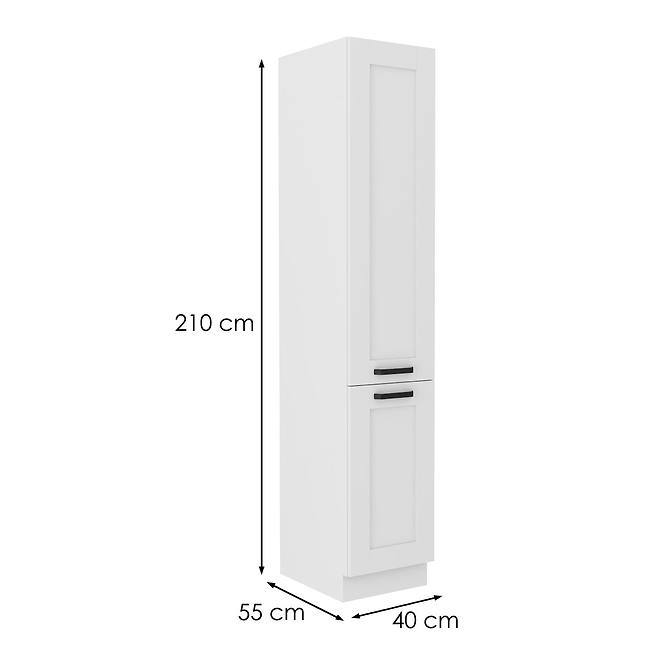 Kuchynská skrinka LUNA biela mat/biela 40dk-210 2f
