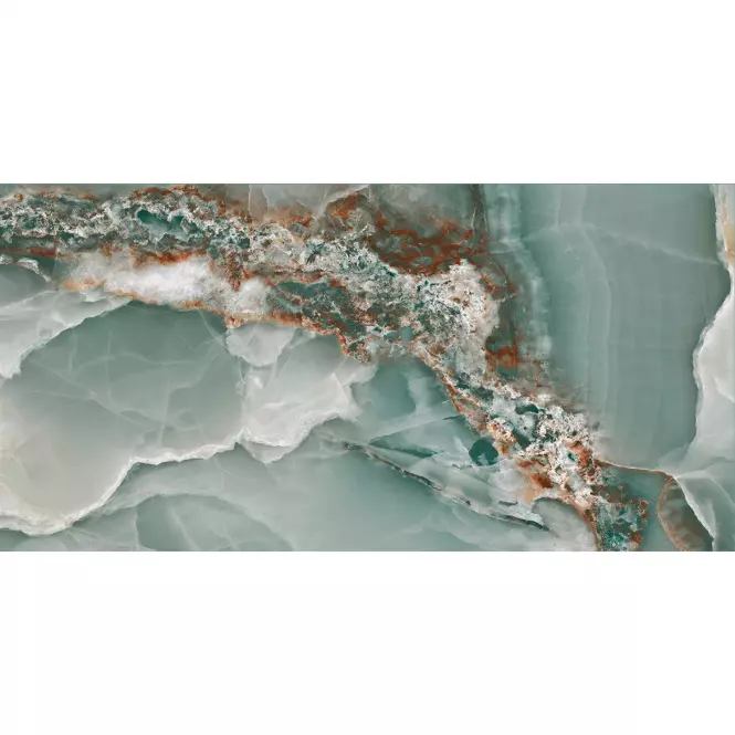 Gresová dlažba Onyx Turquoise Pulido/Leštený 60/120 Rect.