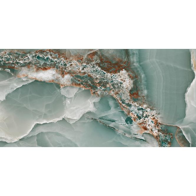Gresová dlažba Onyx Turquoise Pulido/Leštený 60/120 Rect.,10