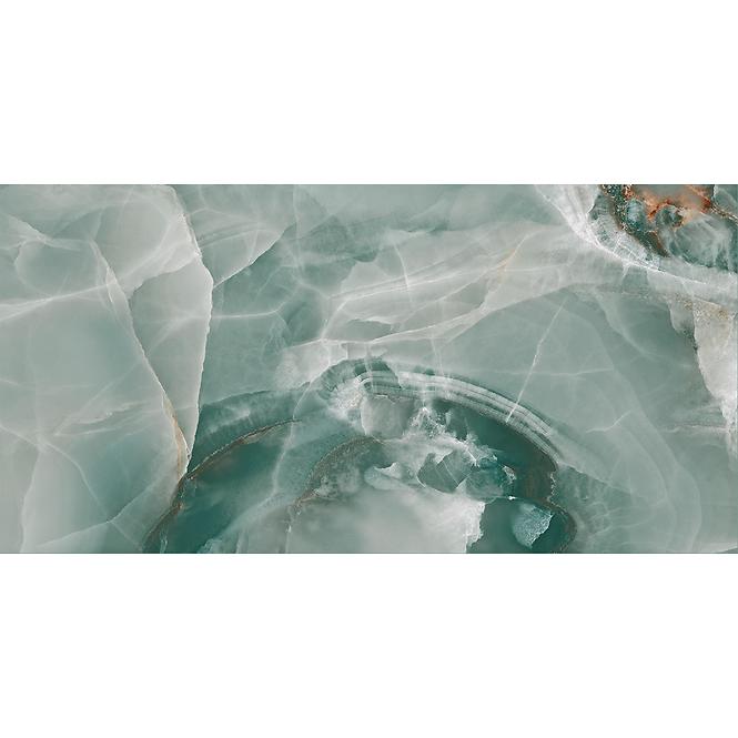 Gresová dlažba Onyx Turquoise Pulido/Leštený 60/120 Rect.
