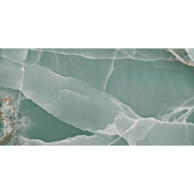 Gresová dlažba Onyx Turquoise Pulido/Leštený 60/120 Rect.,17