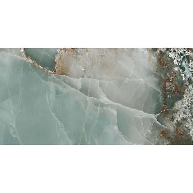 Gresová dlažba Onyx Turquoise Pulido/Leštený 60/120 Rect.,18