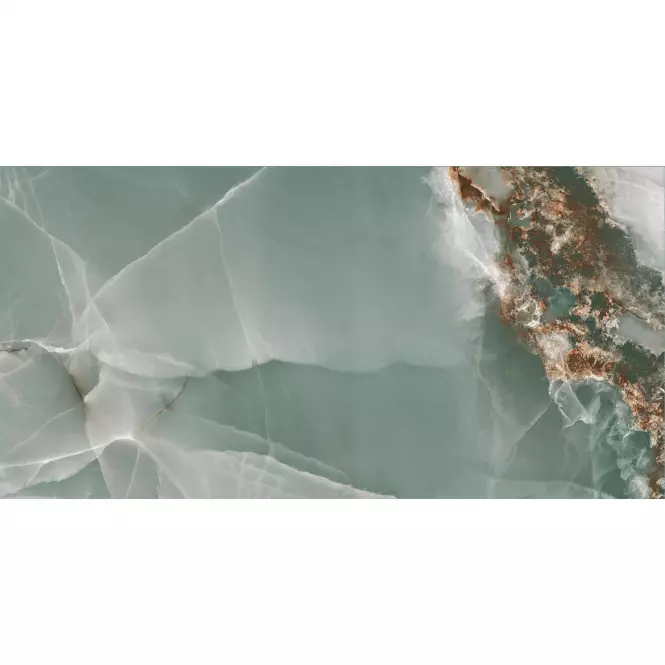 Gresová dlažba Onyx Turquoise Pulido/Leštený 60/120 Rect.