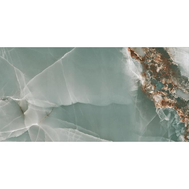 Gresová dlažba Onyx Turquoise Pulido/Leštený 60/120 Rect.