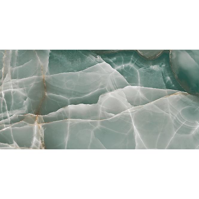 Gresová dlažba Onyx Turquoise Pulido/Leštený 60/120 Rect.