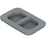 Veko na odpadkový kôš (MKT) 7L/9L plast  sivý TE22.6799