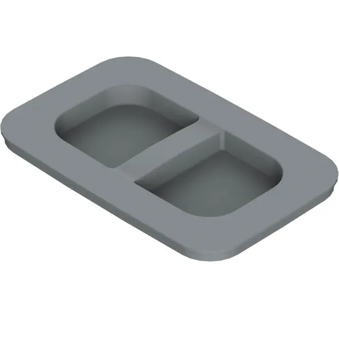 Veko na odpadkový kôš (MKT) 7L/9L plast  sivý TE22.6799