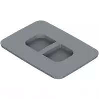 Veko na odpadkový kôš  (MKT) 15L/20L plast sivý TE22.67