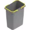 Odpadkový kôš (MKT) plast sivý/žltý TE22.1