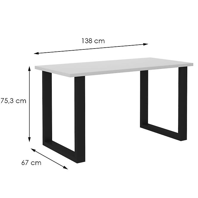 Písací stôl Malta Kovové nohy svetlosivá (doska 28 mm) Typ 150,2