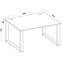 Písací stôl Malta Kovové nohy svetlosivá (doska 28 mm) Typ 150,3