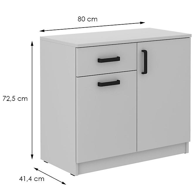 Komoda Nízka 2f1s Malta svetlošedá Typ 820
