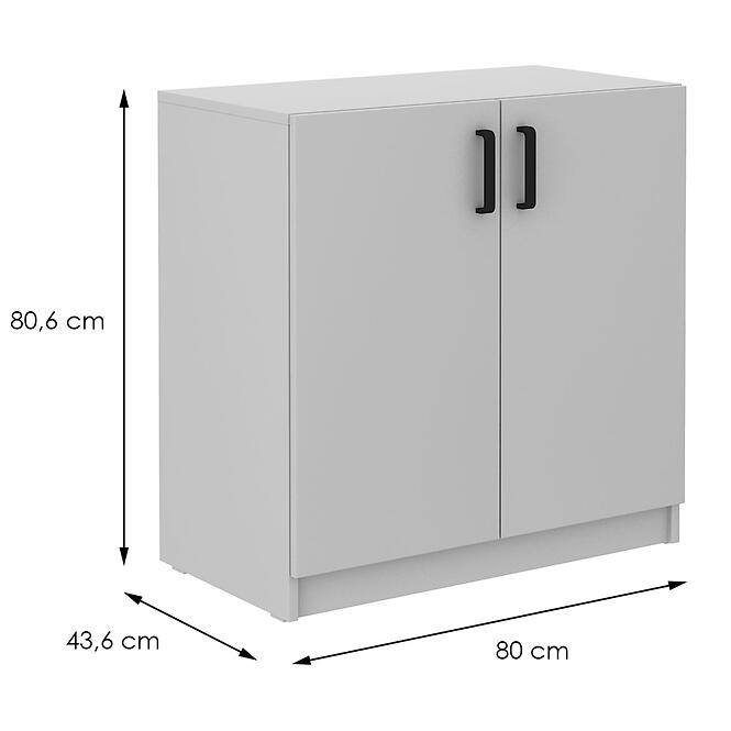 Komoda 2f Malta svetlosivá Typ 102,2