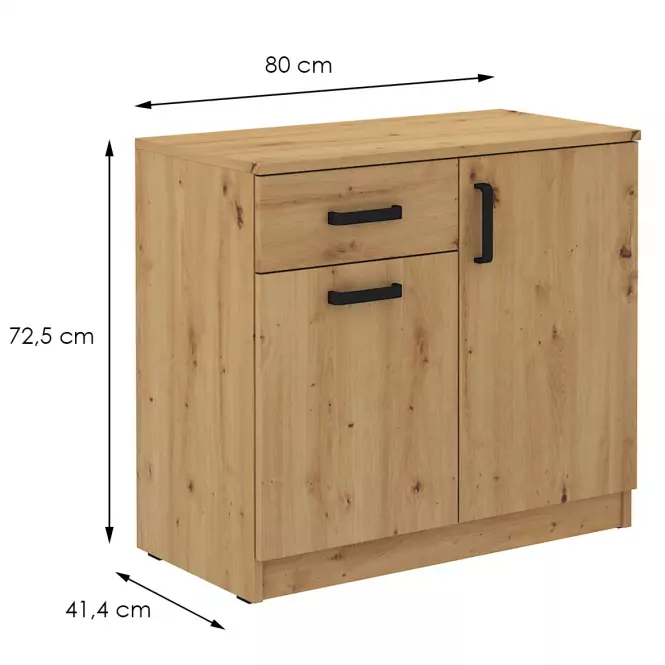 Komoda Nízka 2f1s Malta Dub Artisan Typ 820,2