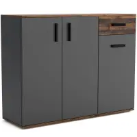 Komoda Justus 07 Anthracite/ Old Style
