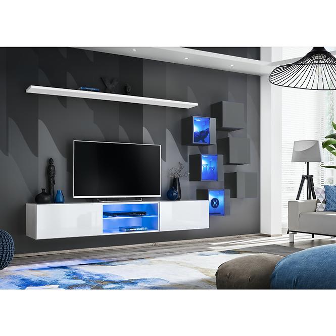 TV stolík 3 Switch biely
