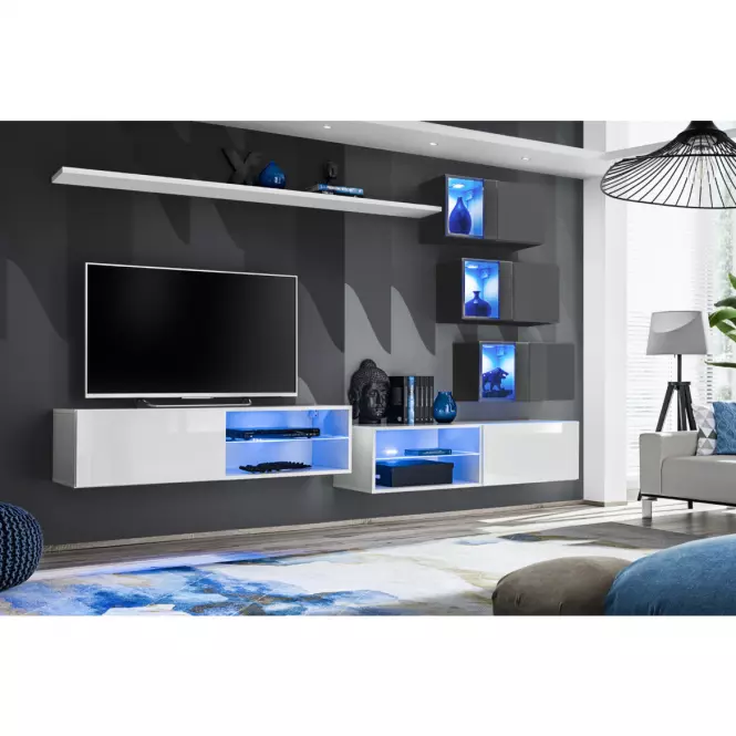 TV stolík 4 Switch biely,4