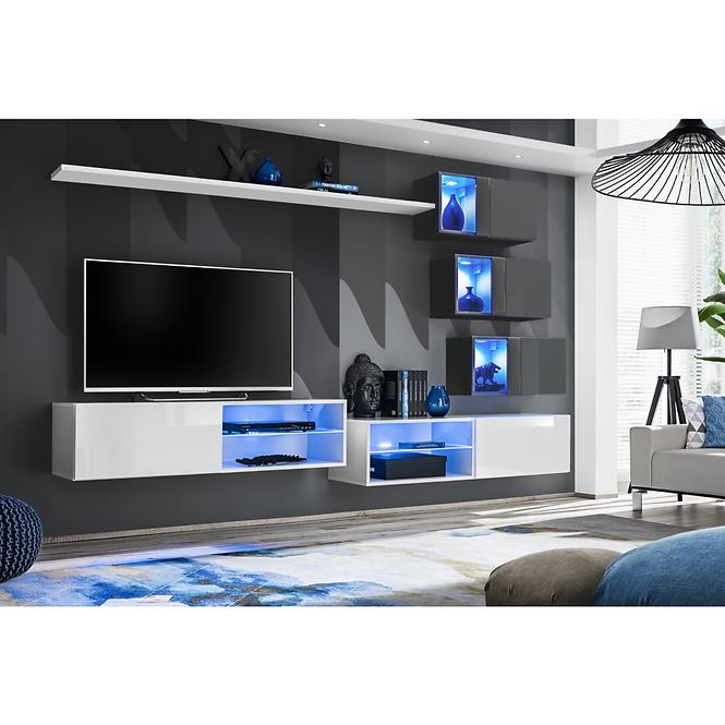 TV stolík 4 Switch biely,4
