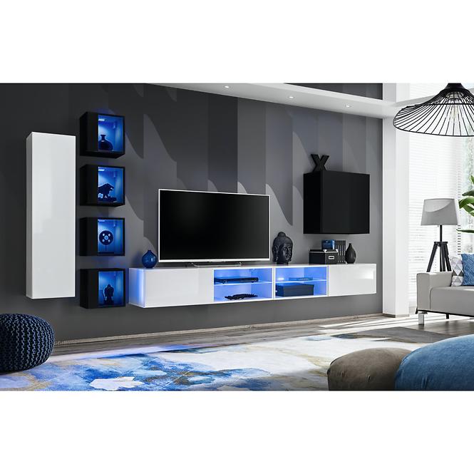 TV stolík 4 Switch biely,6