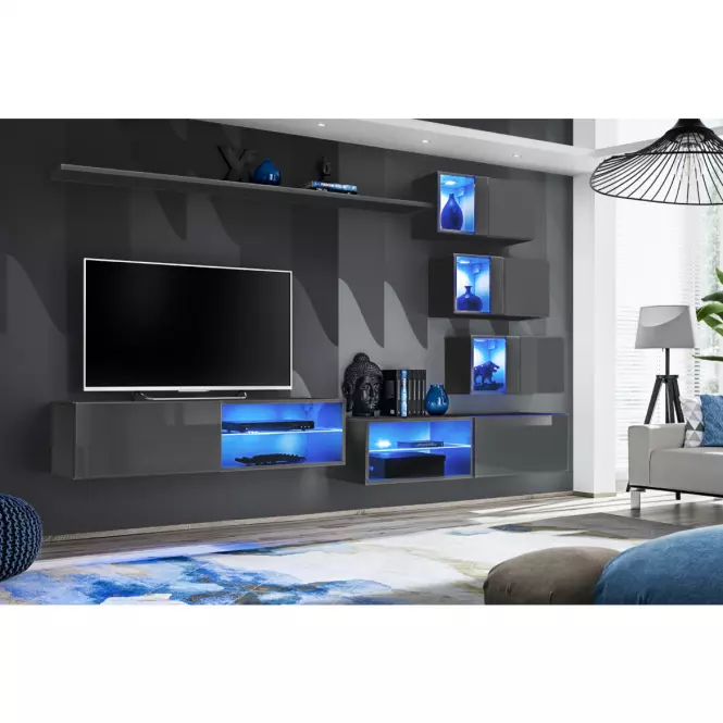 TV stolík 4 Switch grafit,4