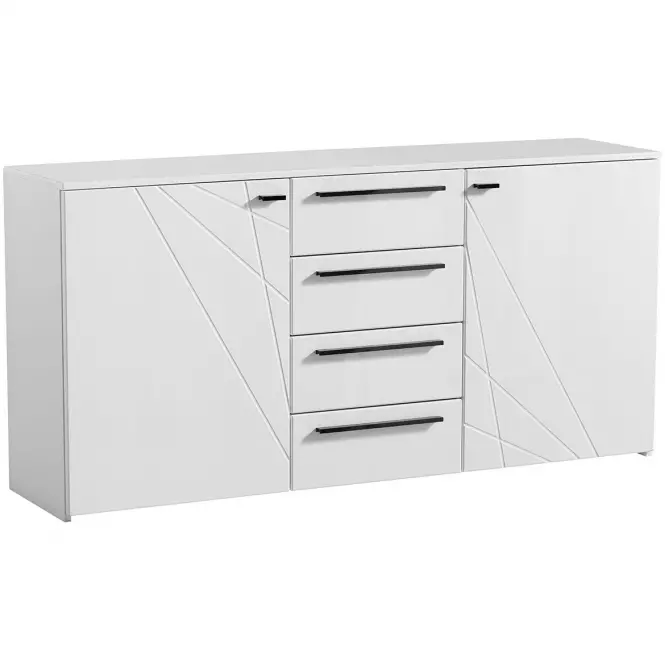 Komoda Ksanti 2d4s Biely/Biely Lesk 11008640