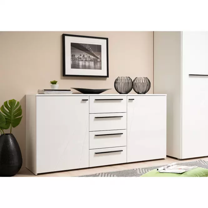 Komoda Ksanti 2d4s Biely/Biely Lesk 11008640