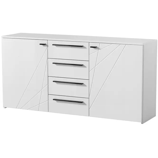 Komoda Ksanti 2d4s Biely/Biely Lesk 11008640,4