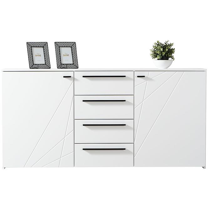 Komoda Ksanti 2d4s Biely/Biely Lesk 11008640