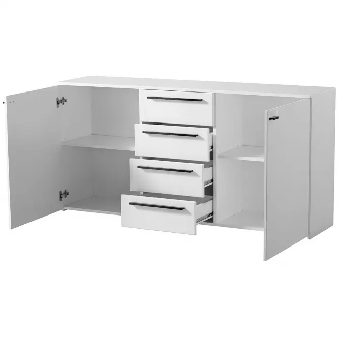 Komoda Ksanti 2d4s Biely/Biely Lesk 11008640