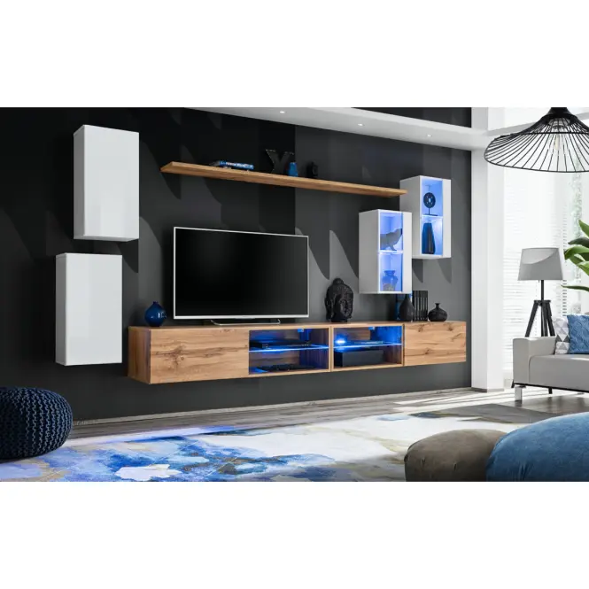 Vitrína Switch WW 4 biela,4