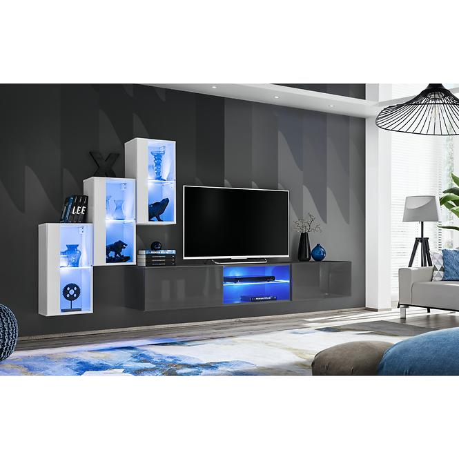 Vitrína Switch WW 4 biela