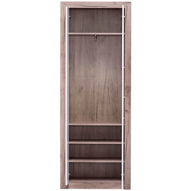 Skriňa Astor  Dub Šedá/Biely lesk11008564,5