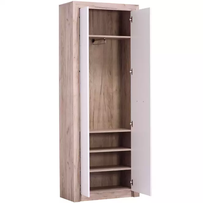 Skriňa Astor  Dub Šedá/Biely lesk11008564