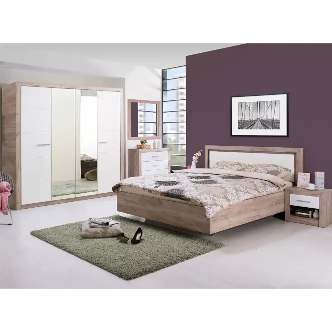 Skriňa Astor  Dub Šedá/Biely lesk11008564