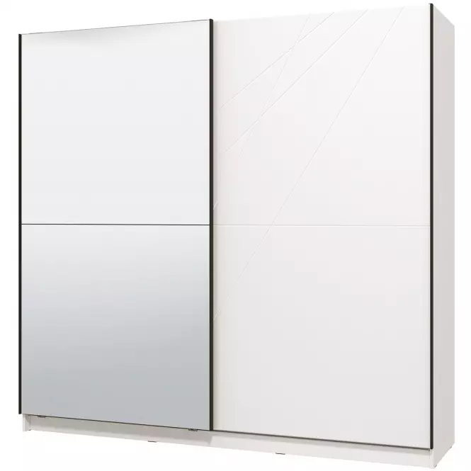 Skriňa Ksanti 220 Biely/Biely lesk 11008291,3