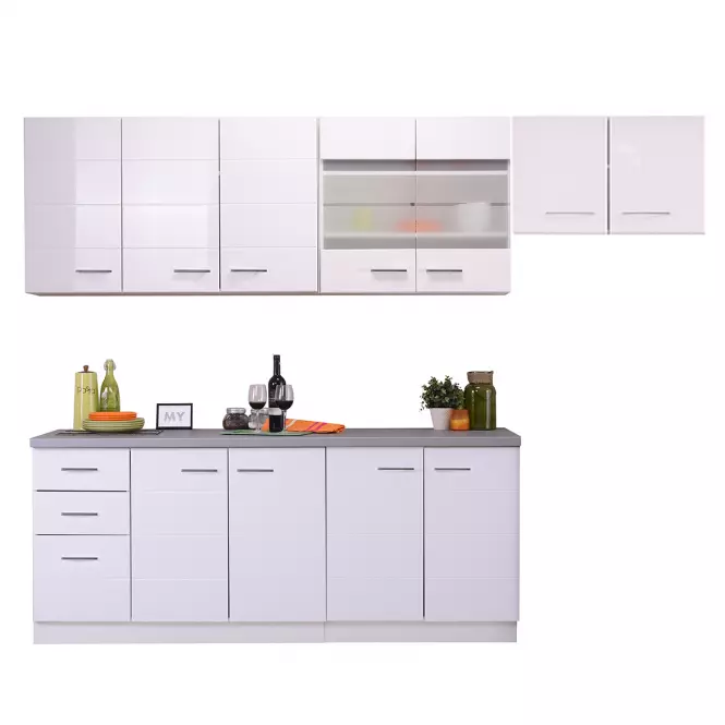 Kuchynská linka Diva 260 Biely / biely Lesk 11008406