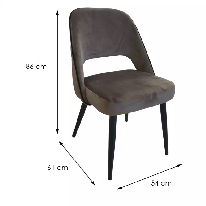 Stolička WY-8111A BROWN 81 +BLACK