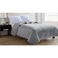 Prikrývka na posteľ Velvet D8 šedá 170x220