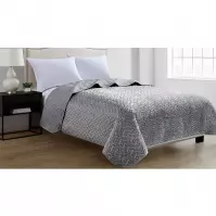 Prikrývka na posteľ  Velvet D8 šedá 220x250