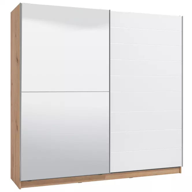 Skriňa Mondego 220 artisan/biely lesk,4