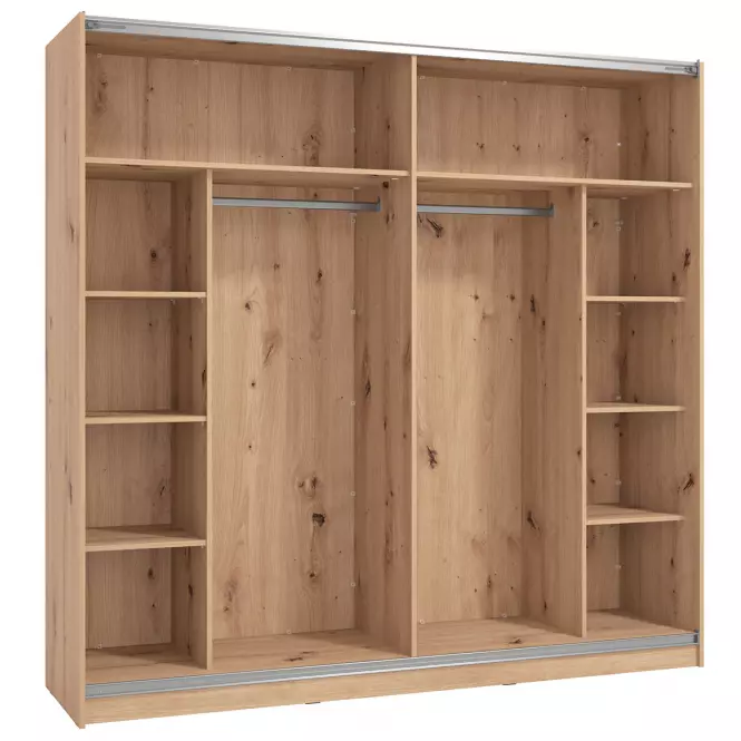 Skriňa Mondego 220 artisan/biely lesk