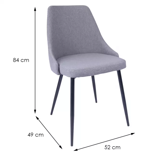 Stolička DM406 DARK GREY,2