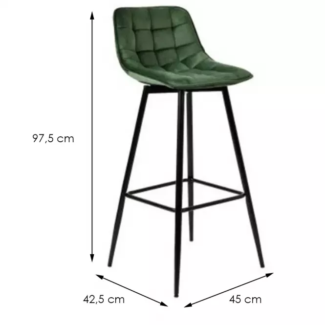 Barová stolička DM509 GREEN,2
