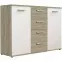 Komoda Jacky 2 Biely/Country Grey