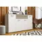 Komoda Jacky 3 Biely/Country Grey,3