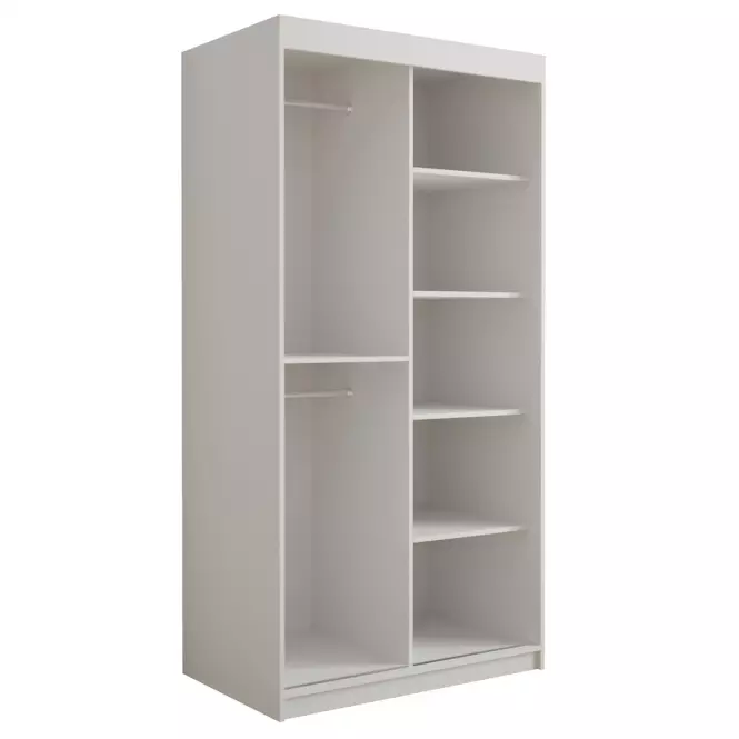 Skriňa Tapi 100 Biely/Modrá