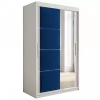 Skriňa Tapi 120 Biely/Modrá Skriňa Tapi 120 Biely/Modrá